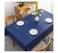MZSKLW Nappe Impermeable Nappe De Table À Thé en PVC Imperméable, Couverture Carrée Rectangulaire Résistante l'huile(Blue,90x90cm)