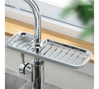 MZSX Porte-savon à clipser pour salle de bain, Porte-savon ajustable pour rail de douche, pour rail 16-27mm Porte-éponge pour évier de cuisine Support de rangement, pour tube, tige