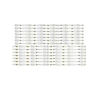 MZTZHVNVGK Bande LED 12 lampes adaptées for Philips TV 55 pouces, 55PUH6400/88 55PUK6400/12 55PFF6650/T3 TPT550J1-QVN03.U E556 LB55052 V0_00 LB55052 V1_00 Lampes de remplacement pour téléviseur