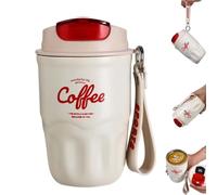 mzvoo Coffee Vacuum Flask,Coffee Vacuum Flask With Smart Temperature Display,12oz Stainless Steel Vacuum Double Insulated Wall Thermal Bottle, Leak Proof Travel Mug For Office, Gym(A)