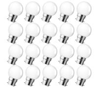 MZYOYO Ampoule Baillonette LED B22 3W,Ampoule LED B22 3W,Ampoule à Baïonnette Blanc Chaud 2700K,Équivalent Ampoules 15 Watt,Plastique,Non Dimmable,Lot de 20