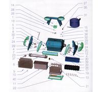 N°19 - Presse étoupe pour bloc moteur Zodiac Indigo