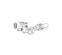 Joint de couvercle pour pompe de piscine Tristar - Noir - SPX3200S -