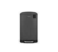 Les Collectors – Poubelle à pédale N°731 – Acier inoxydable 30 L gris anthracite