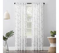 N° 918 Delia Rideau de Poche brodé à Motif Floral Blanc 127 x 213,4 cm