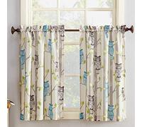 N ° 918 Hoot de Cuisine Rideau Différentes Couches, Mokka, 56"x36"