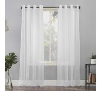 N ° 918 Sheer Voile Œillet à Panneau de Rideau, Blanc, 149,9 x 160 cm