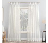 N ° 918 Sheer Voile Rideau Panneau, Coquille d'œuf, Blanc, 149,9 x 213,4 cm