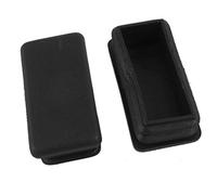 N/A Bouchons Rectangulaires en Plastique Obturation Extrémité Tube Tubulure Insert 50x20mm 10 Pcs