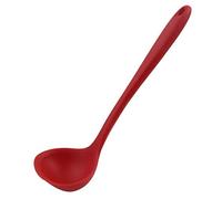 N/A Silicone Louche Cuillère Louche 8.5 Pouce Résistant À La Chaleur à 450 ° F Une Pièce Conception Restaurant Cuisine Ustensile De Cuisine pour Servir Soupe Rouge