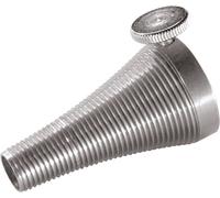 Klint Cône avec vis de blocage pour Testo 30 en acier inoxydable Adaptateur argenté 1/8" Boulon hexagonal avec vis de blocage