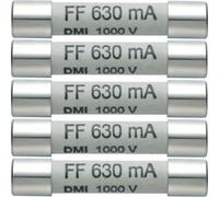 N/A testo 0590 0006 Lot de 5 fusibles de rechange 630 mA/1000 V,