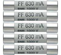 N/A testo 0590 0006 Lot de 5 fusibles de rechange 630 mA/1000 V,