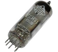 n.A. Tube électronique ECH 81 = 6 AJ 8 = 6I1P Triode-heptode 100 V, 160 V 13.5 mA, 11 mA Nombre de pôles: 9 Culot: noval Con