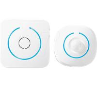 Nedis Home Security Détecteur de Mouvement PIR sans Fil Lumière LED et Carillon avec 8 sonneries Blanc