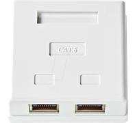 N CCGP89130WT - Prise RJ45 apparente, double, Cat.6