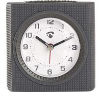 N CLDK004GY - Réveil de bureau analogique, snooze, rétroéclairage, gris/blanc