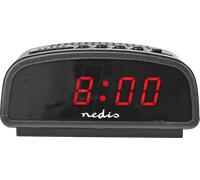 Nedis Réveil numérique P antenne LED de 0,6 Pouces Fu, Noir