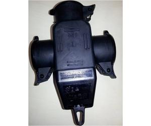 N & L 10195 Adaptateur triple caoutchouc 230 V noir IP44