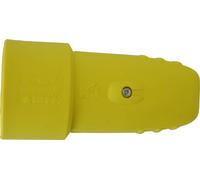 N & L 17129 Fiche électrique femelle avec terre caoutchouc 230 V jaune IP20