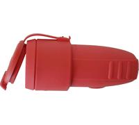 N & L 17161 Fiche électrique femelle avec terre caoutchouc 230 V rouge IP44