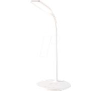 Nedis Lampe de Bureau LED avec Variateur et Chargeur sans Fil 15 W Blanc