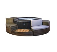 Spa octopus portable netspa 6 places avec mobilier - Netspa