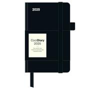 N NEUMANNVERLAGE Agenda semainier 2025 noir 2025, 9 x 14 cm, avec banderole et ruban marque-page, poche pour carte de visite, aperçu de l'année et du mois