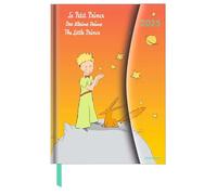 N NEUMANNVERLAGE - Le Petit Prince 2025 Diary, 16 x 22 cm, agenda de poche avec fermeture magnétique et ruban marque-page, poche pour cartes de visite, calendrier annuel et international : Magneto