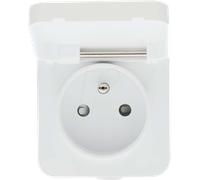 N ZBPO130EWT - Prise ZigBee commutable, extérieur, version FR