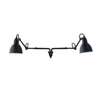 N203 Applique Murale Double Mat Noir et Bleu Mat
