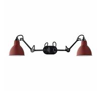 Lampe Gras N204 Applique Murale Double Mat Noir et Mat Rouge