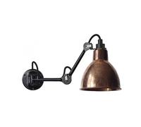 Lampe Gras N204 Applique Murale Mat Noir et Cuivre Brut