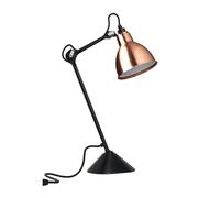 Lampe Gras N205 Lampe à Poser Blanc/Noir Mat et Cuivre