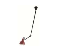 Lampe Gras N302 Plafonnier Noir et Mat Rouge