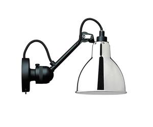 N304 Applique Murale Noir Mat & Chrome avec Interrupteur Marche/arrêt