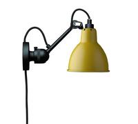 Lampe Gras N304 Applique Murale Noir Mat et Jaune Mat avec Câble