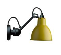 N304 Applique Murale Noir Mat et Jaune Mat avec Interrupteur Marche/arrêt