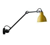 Lampe Gras N304 L40 Applique Murale Mat Noir et Jaune Câblé
