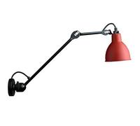 Lampe Gras N304 L40 Applique Murale Noir et Rouge Câblé