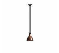N322 Suspension Cuivre Brut et Blanc Rond
