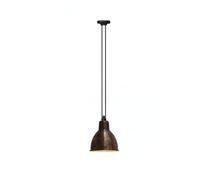 N322 XL Suspension Cuivre Brut et Blanc Rond