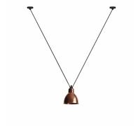 N323 Suspension Cuivre Brut et Blanc Rond