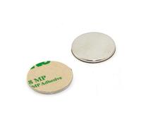 N42 Aimant Adhésif Néodyme Pour Les Arts, L'Artisanat, la Fabrication de Modèles, Le Bricolage, Les Passe-Temps et L'Emballage - 25mm dia x 2mm D'Épaisseur - 3,5kg de Traction - Nord - Paquet de 2
