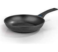 N8WERK Poêle à frire en fonte d'aluminium Midnight Edition 28 cm Heat Indicator Indicateur de température Revêtement 3-fois Ilag-Ultimate Rôtissage pauvre en graisse Tous types de cuisinières