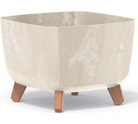 nabbi Jardinière en plastique sur pieds DGQL300E 29 cm - crème