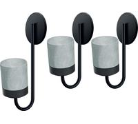 nabbi Jardinière murale (3 pièces) IKBH3S - béton gris/noir