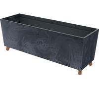 NABBI Jardinière plastique sur pieds DUC800NE 77 cm - anthracite