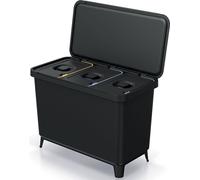 nabbi Poubelle pour déchets séparés NKS45W3 30 l - noir