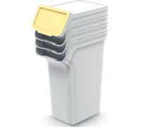 nabbi Poubelle pour déchets triés (4 pcs) NPW25S4 25 l - cendres
